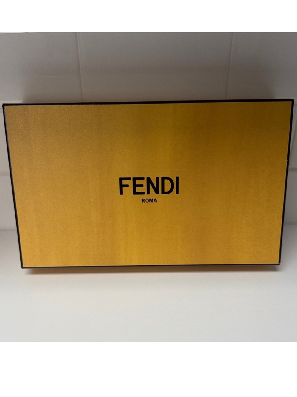 Fendi Yellow Gold Gift Box Storage Box